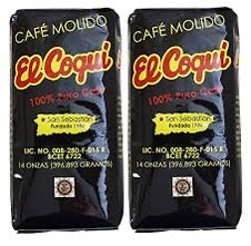 CAFÉ MOLIDO "EL COQUI" (2 PAQUETES DE 14 ONZAS)